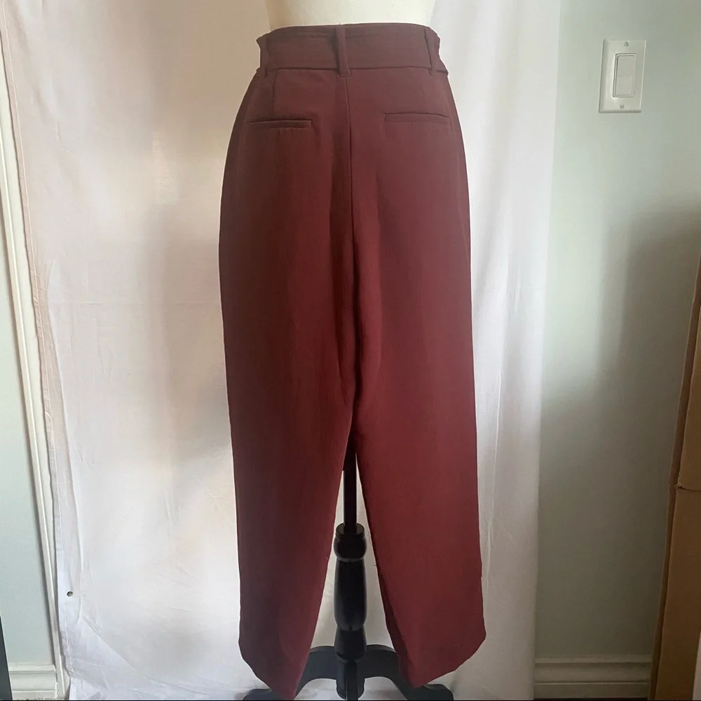 Wildfred Burgundy Tie-Front Pant - Picture 5 of 10
